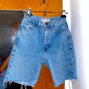 Cut off denim shorts